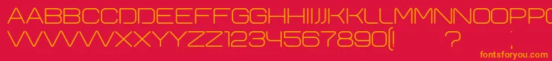 Yeysk Font – Orange Fonts on Red Background