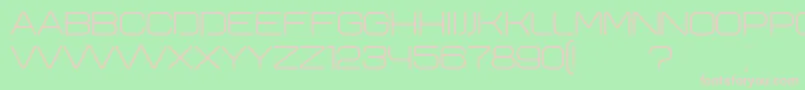 Шрифт Yeysk – розовые шрифты на зелёном фоне