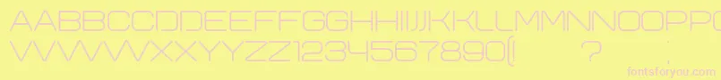 Yeysk Font – Pink Fonts on Yellow Background