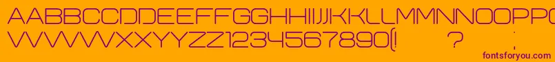 Yeysk Font – Purple Fonts on Orange Background