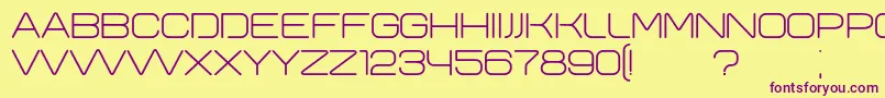 Yeysk Font – Purple Fonts on Yellow Background