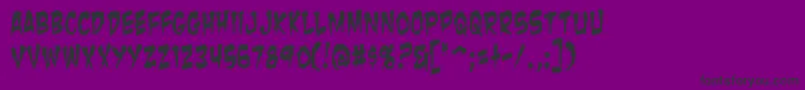 ZombieGutsYanked Font – Black Fonts on Purple Background