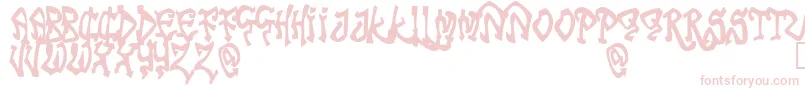 Tribf Font – Pink Fonts on White Background