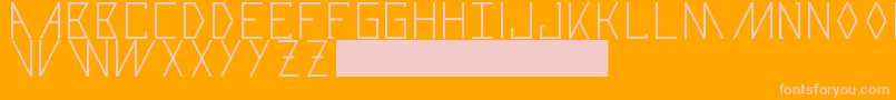 Razorblade Font – Pink Fonts on Orange Background