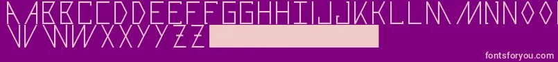 Razorblade Font – Pink Fonts on Purple Background