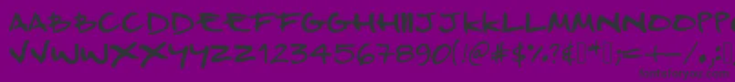 ProductDesign Font – Black Fonts on Purple Background