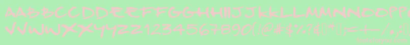 ProductDesign Font – Pink Fonts on Green Background