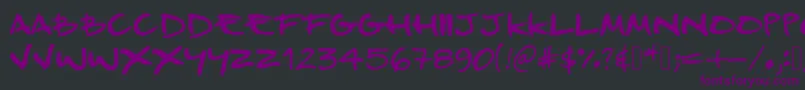 ProductDesign Font – Purple Fonts on Black Background