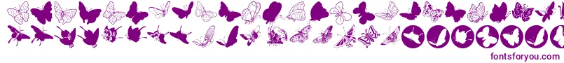 Butterfly Font – Purple Fonts