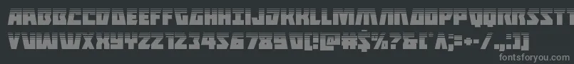 Halfshellherohalf Font – Gray Fonts on Black Background