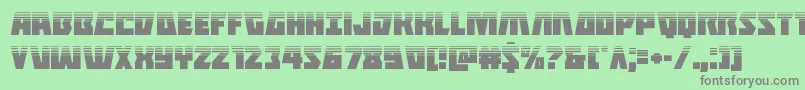 Halfshellherohalf Font – Gray Fonts on Green Background