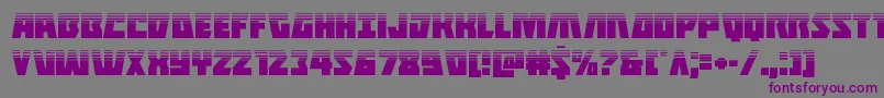 Halfshellherohalf Font – Purple Fonts on Gray Background