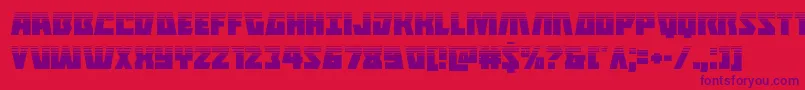 Halfshellherohalf Font – Purple Fonts on Red Background