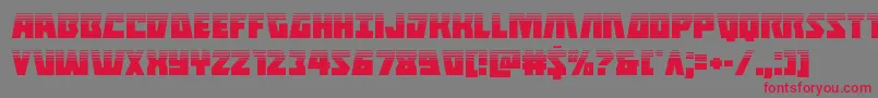 Halfshellherohalf Font – Red Fonts on Gray Background