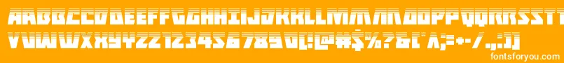 Halfshellherohalf Font – White Fonts on Orange Background