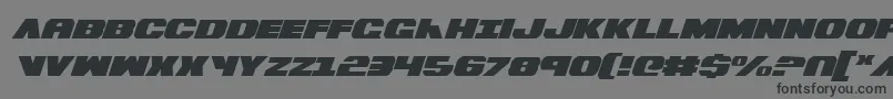 BummerItalic-Schriftart – Schwarze Schriften auf grauem Hintergrund