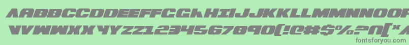 BummerItalic-Schriftart – Graue Schriften auf grünem Hintergrund