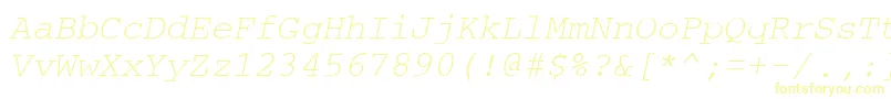 CouriertmItalic Font – Yellow Fonts