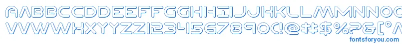 fuente Planetncompact3D – Fuentes Azules Sobre Fondo Blanco