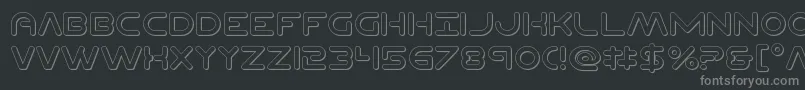 fuente Planetncompact3D – Fuentes Grises Sobre Fondo Negro