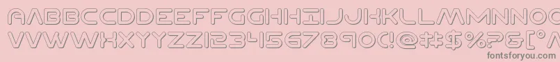 Planetncompact3D Font – Gray Fonts on Pink Background