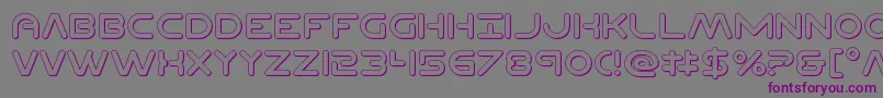 Planetncompact3D Font – Purple Fonts on Gray Background