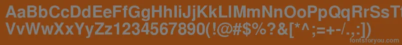 NimbussanlcyBold Font – Gray Fonts on Brown Background