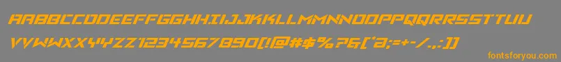 Vikingsquadexpandital Font – Orange Fonts on Gray Background