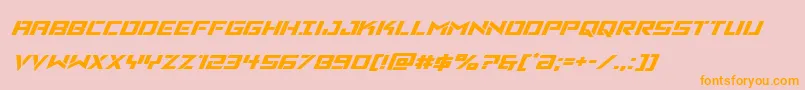 Vikingsquadexpandital Font – Orange Fonts on Pink Background