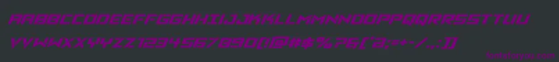 Vikingsquadexpandital Font – Purple Fonts on Black Background