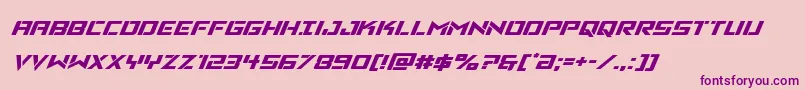 Vikingsquadexpandital Font – Purple Fonts on Pink Background