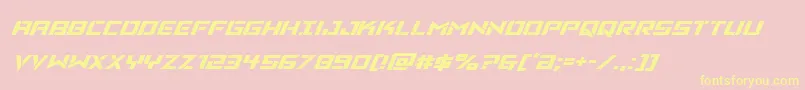 Vikingsquadexpandital Font – Yellow Fonts on Pink Background