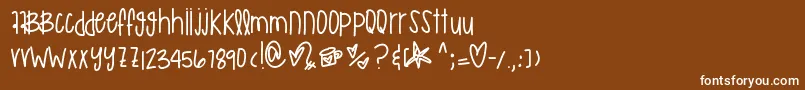 Подробнее о шрифте Murakamirilapika Шрифт Murakamirilapika – белые шрифты на коричневом фоне