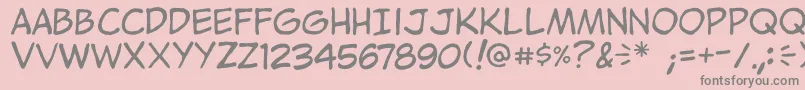 Jibbajabba Font – Gray Fonts on Pink Background