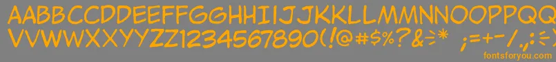 Jibbajabba Font – Orange Fonts on Gray Background