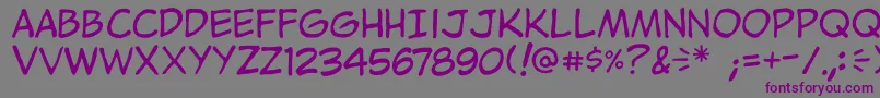 Jibbajabba Font – Purple Fonts on Gray Background