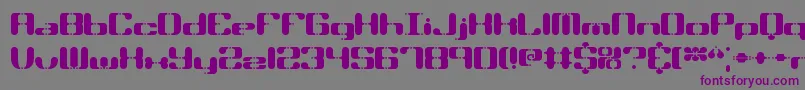 Syndrome Font – Purple Fonts on Gray Background