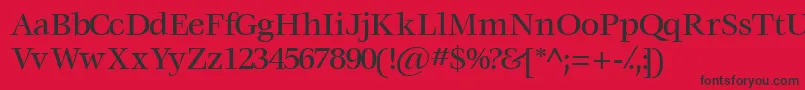 Voracemediumssk Font – Black Fonts on Red Background