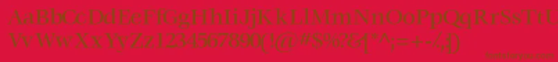 Voracemediumssk Font – Brown Fonts on Red Background