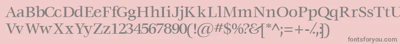 Voracemediumssk Font – Gray Fonts on Pink Background