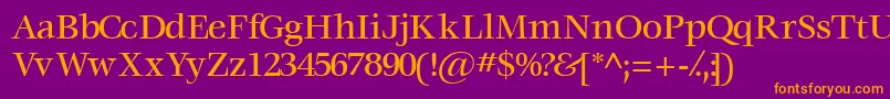 Voracemediumssk Font – Orange Fonts on Purple Background