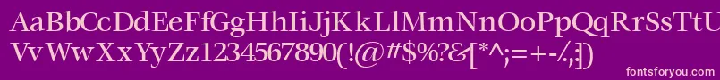Voracemediumssk Font – Pink Fonts on Purple Background