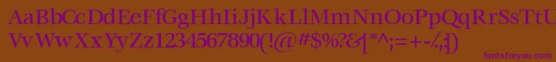 Voracemediumssk Font – Purple Fonts on Brown Background