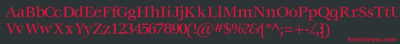 Voracemediumssk Font – Red Fonts on Black Background