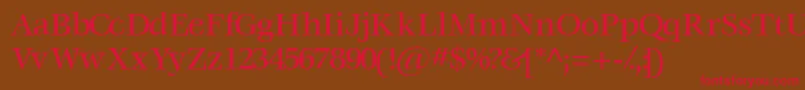 Voracemediumssk Font – Red Fonts on Brown Background