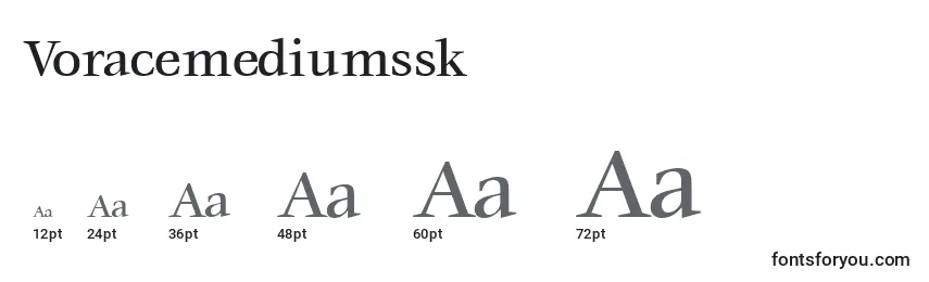 Размеры шрифта Voracemediumssk