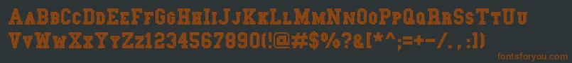 Collegeslabsc Font – Brown Fonts on Black Background