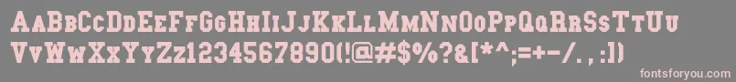 Collegeslabsc Font – Pink Fonts on Gray Background