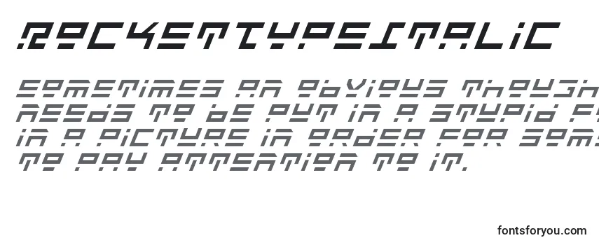 RocketTypeItalic Font