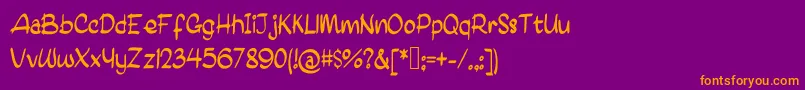 Más sobre la fuente JohnSnow fuente JohnSnow – Fuentes Naranjas Sobre Fondo Morado